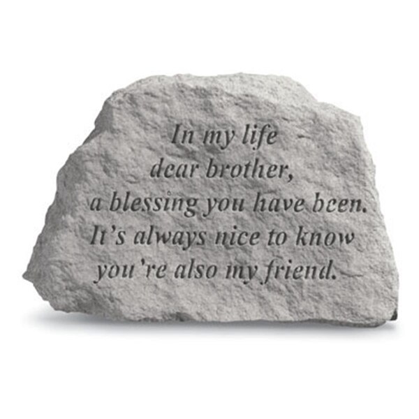 Berry Kay - Inc. In My Life Dear Brother - Garden Accent - 6.5 Inches x 4.5 Inches 77420 - main